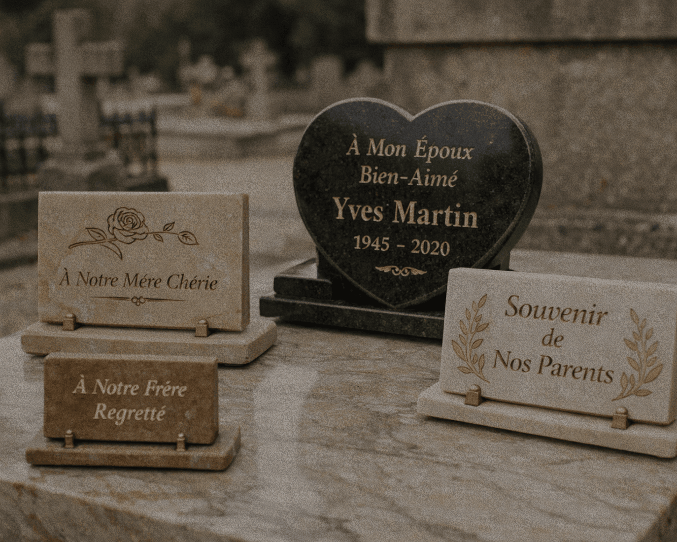 Plaques funéraires